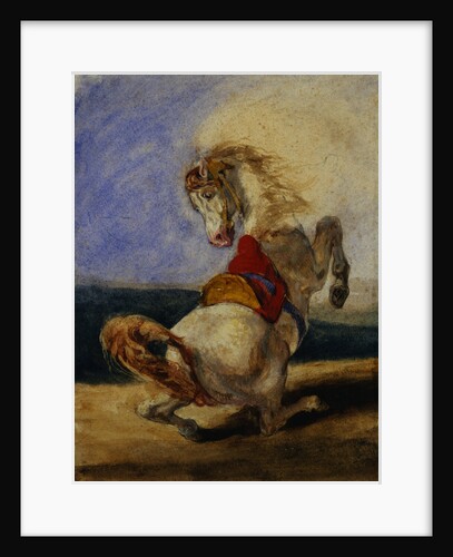 Rearing Horse by Eugene Delacroix