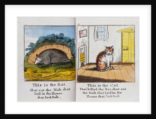Pages with a Rat and Cat from The House That Jack Built by G. Martin