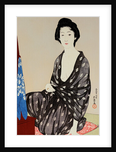 Tsuru Nakatani as a Young Beauty in a Gauze Robe by Goyo