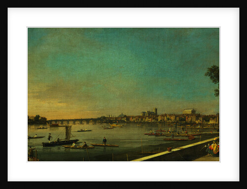 The Thames at Westminster and Whitehall from Somerset House by Canaletto