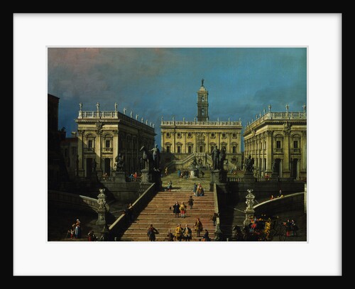 The Piazza del Campidoglio and the Cordonata, Rome by Canaletto