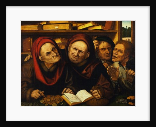 Suppliants in the Office of Two Tax Collectors by Studio of Quentin Massys
