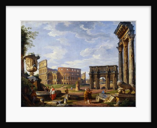 A Capriccio View of Rome by Giovanni Paolo Panini