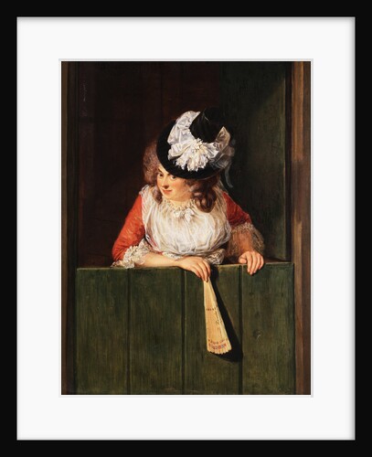 A Lady with a Fan by Jean Baptiste Bernard Coclers