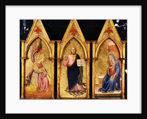 Christ the Redeemer, the Archangel Gabriel and the Virgin Annunciate by Agnolo Gaddi