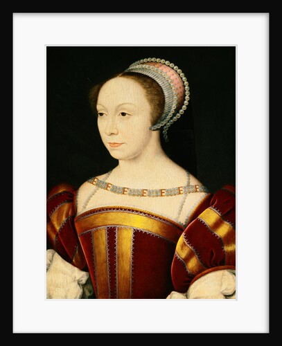 Portrait of Francoise de Breze, Duchesse de Bouillon by Francois Clouet