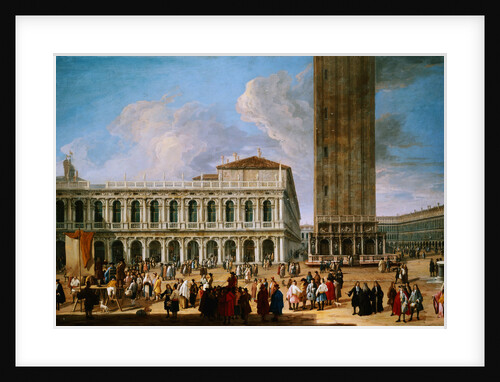 The Piazzetta and the Piazza San Marco, Venice from the Porta Dell Carta by Luca Carlevariis
