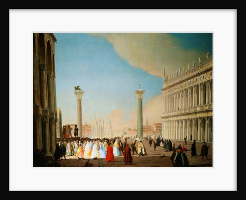 The Piazzetta in Venice, Looking South by Luca Carlevariis