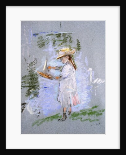 Julie in Pink at the Edge of the Lake by Berthe Morisot
