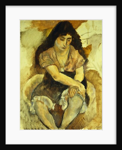 Seated Girl by Jules Pascin