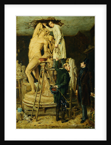 John Graham Lough in His Studio by Ralph Hedley