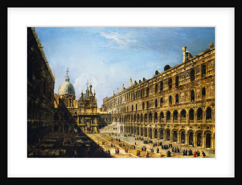 View of the Courtyard of the Palazzo Ducale in Venice by Michele Marieschi
