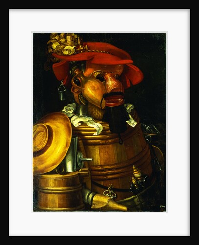 The Waiter: An Anthropomorphic Assembly of Objects Related To Winemaking by Giuseppe Arcimboldo