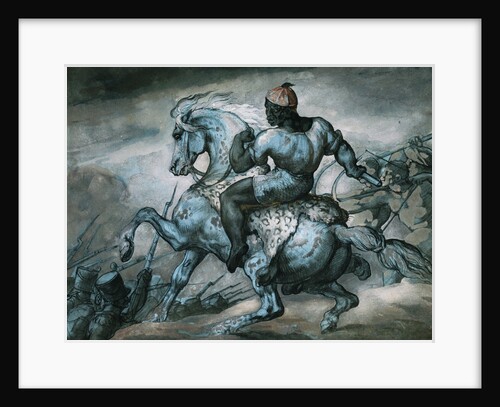 Scene from the Colonial War: Negro on Horseback by Theodore Gericault