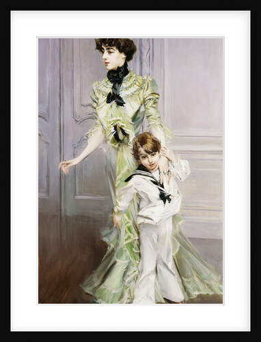 Portrait of Madame Hugo and Her Son by Giovanni Boldini