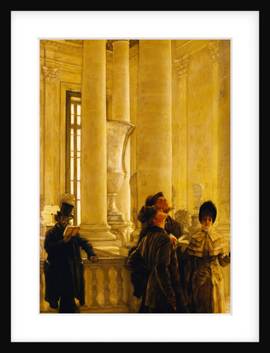 The North Stairway of the Louvre by James Tissot