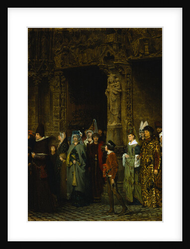 Leaving Church in the Fifteenth Century by Lawrence Alma-Tadema