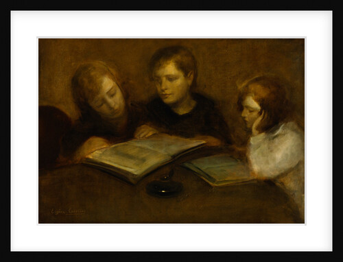 Girls Reading by Eugene Carriere