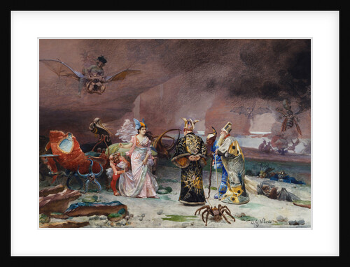 A Fairy Tale: The Artist's Mother Greeted by Three Magicians by Jehan Georges Vibert