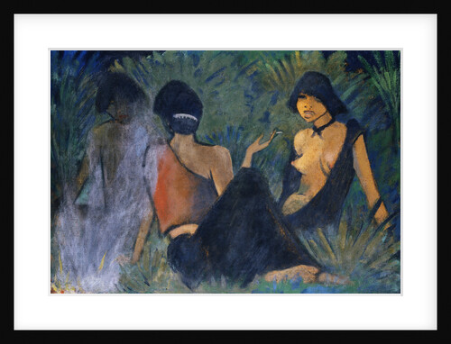 Gypsies at a Campfire by Otto Mueller