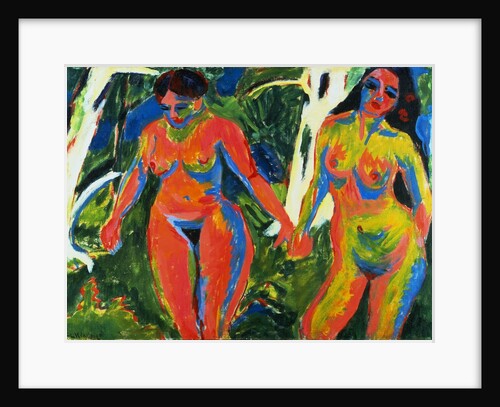 Two Nude Women in the Forest by Ernst Ludwig Kirchner