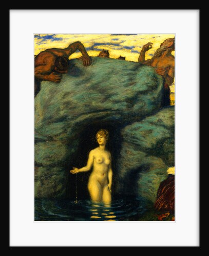 Water Nymph and Fauns by Franz von Stuck