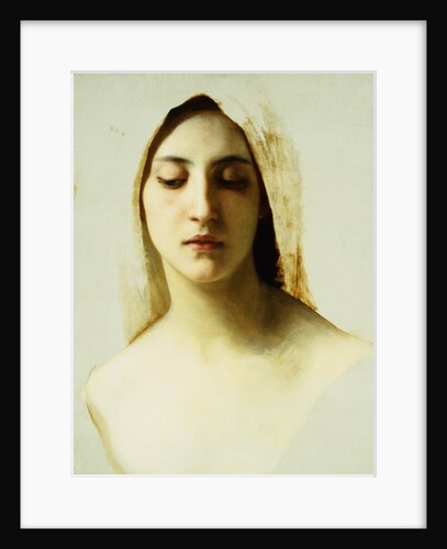 Study of a Woman's Head for Charity by William Adolphe Bouguereau