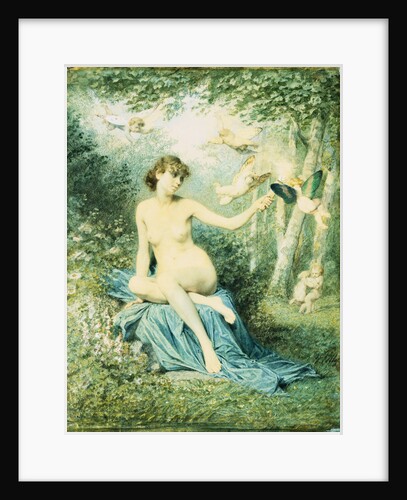 Nymph Driving Love Away with a Torch by Victor Florence Pollet