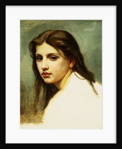 Study of a Girl's Head for Bathers by William Adolphe Bouguereau