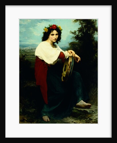 Italian Girl with a Basque Drum by William Adolphe Bouguereau