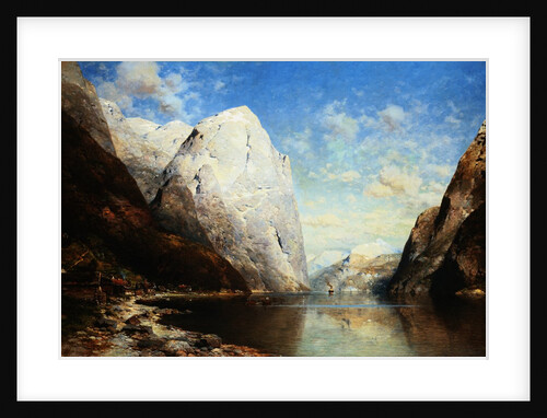 A Norwegian Fjord by Julius Rose