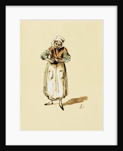 The Caretaker by Honore Daumier