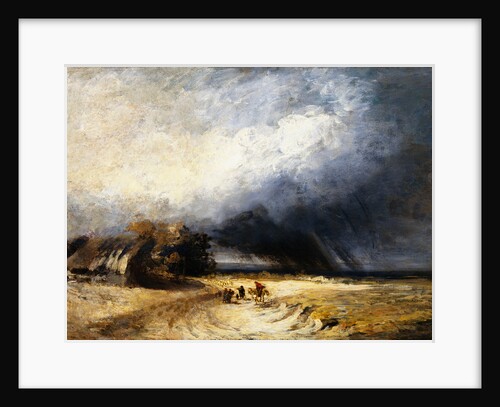 Travelers on a Path with an Approaching Storm by Georges Michel