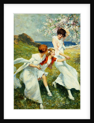 A Spring Day by the Seashore by Rene Lelong