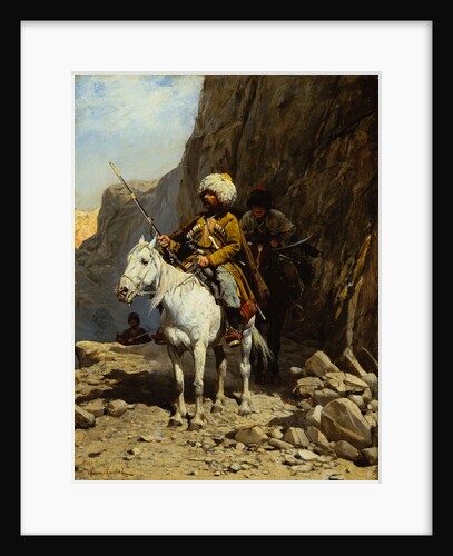 The Cossack by Alfred von Kowalski-Wierusz