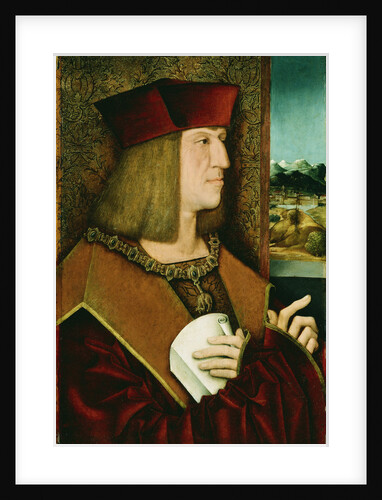 Portrait of Emperor Maximilian I, Half-Length, Wearing the Collar and Badge of the Golden Fleece by Bernhard Stringle