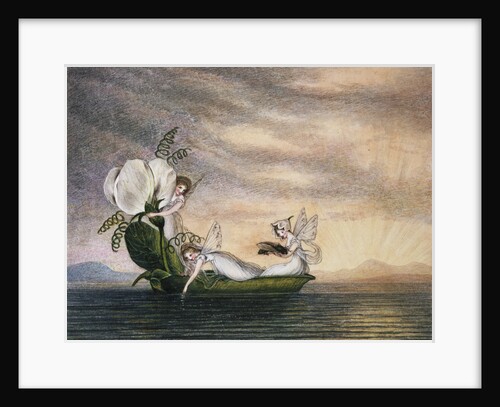 Fairies Floating Downstream in a Peapod by Amelia Jane Murray