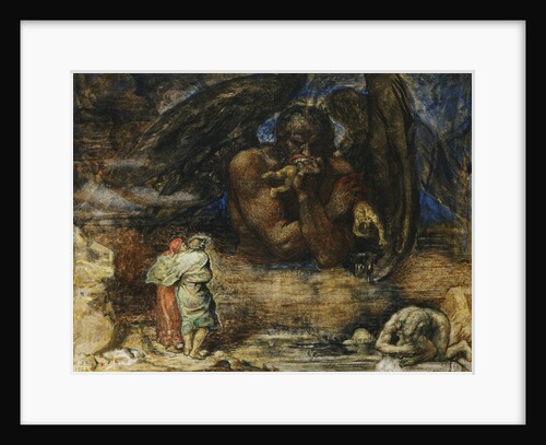 Dante and Virgil Encounter Lucifer in Hell by Henry John Stock