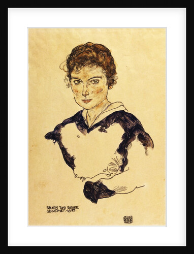 Portrait of Miss Toni Rieger by Egon Schiele