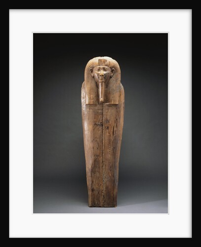 Egyptian Wood Sarcophagus Lid Dating Dating from the Egyptian Thirtieth Dynasty to Early Ptolemaic Period by Anonymous