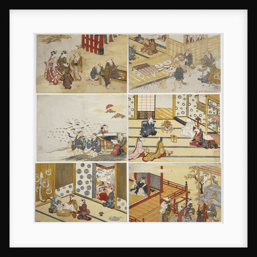 Kitsune no Yomeiri - The Fox's Wedding, a Set of Six Prints by Tachibana Minko