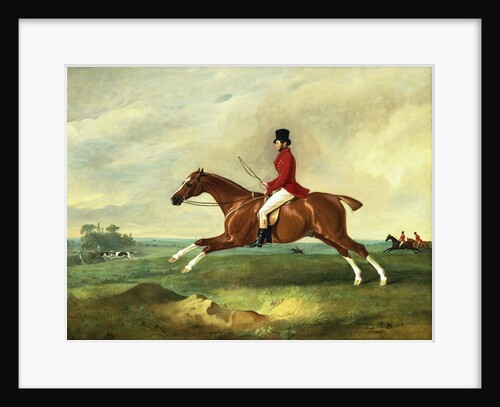 Portrait of George Payne of Sulby on His Chestnut Hunter, "The Clipper" with the Pytchley at Full Cry by John Ferneley