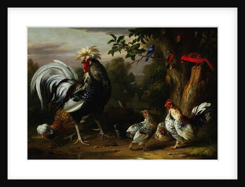 Poultry and Other Birds in the Garden of a Mansion by Jakob Bogdany