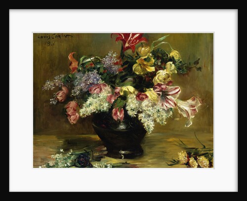 Amaryllis, Lilac and Tulips by Lovis Corinth