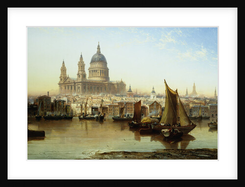 A View of St. Paul's Cathedral from the River Thames by Anonymous