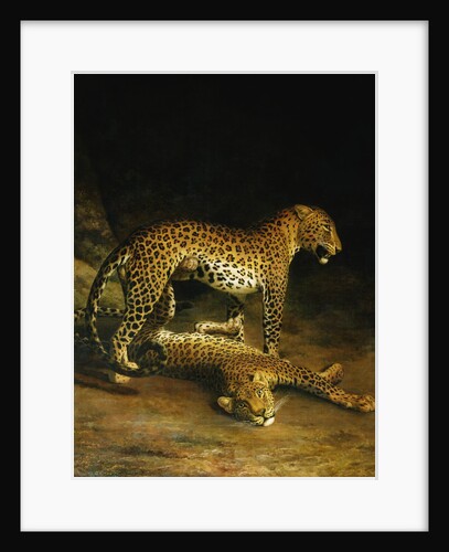 Two Leopards Lying in the Exeter by Jacques-Laurent Agasse