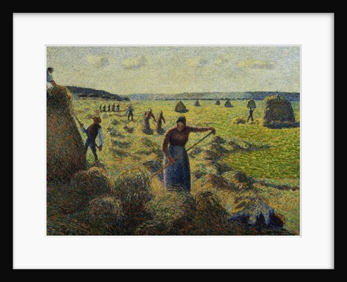 The Hay Harvest, Eragny by Camille Pissarro