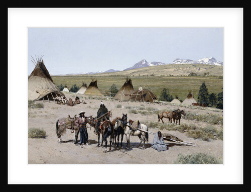 Indian Encampment by Henry Francois Farny