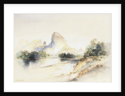 Castle Butte, Green River, Wyoming by Thomas Moran