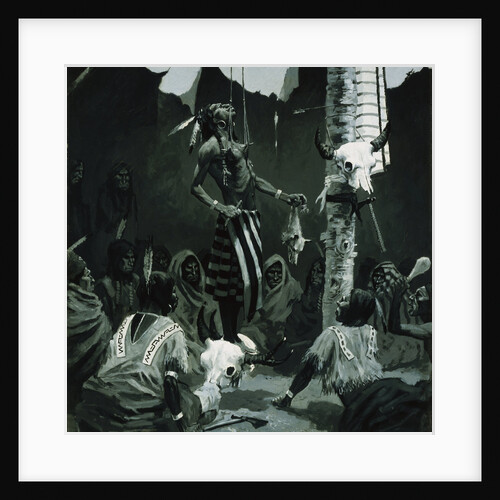 Mandan Initiation Ceremony by Frederic Remington